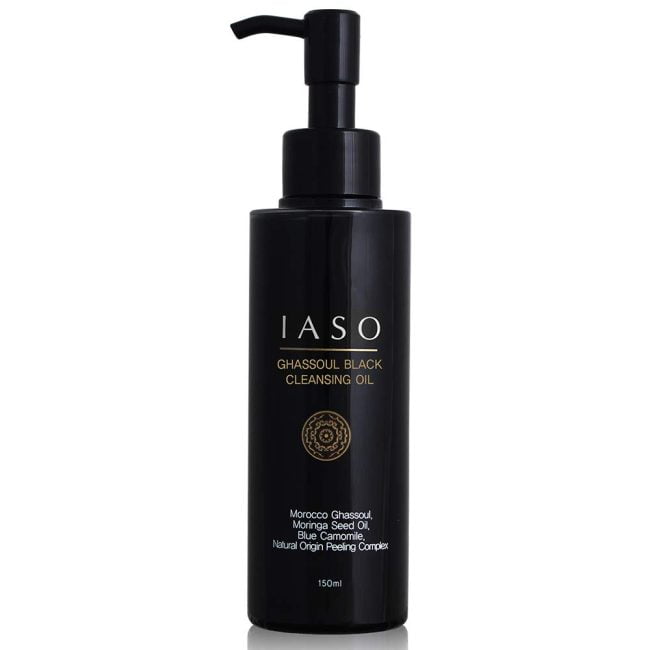 IASO Ghassoul Black Cleansing Oil giliai valantis aliejus veidui 150 ml