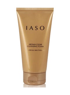 IASO Aroma Clear Cleansing Foam 150 gr drėgmę išlaikantis korėjietiškas veido prausiklis su rožių vandeniu ir levandomis